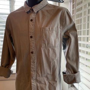 Men’s Gray Button Down